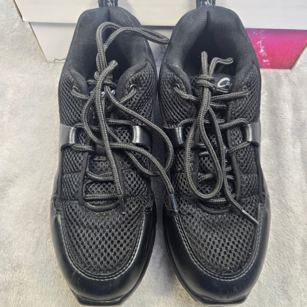 Capezio DS11 Fierce Dansneaker Black Split Sole Dance Shoes Womens 7 DS11 Black - Picture 4 of 7